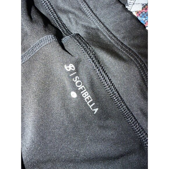 SOFIBELLA Black Ruffle Multicolor Paisley Tennis Pickleball Skort Size Large - Picture 3 of 10